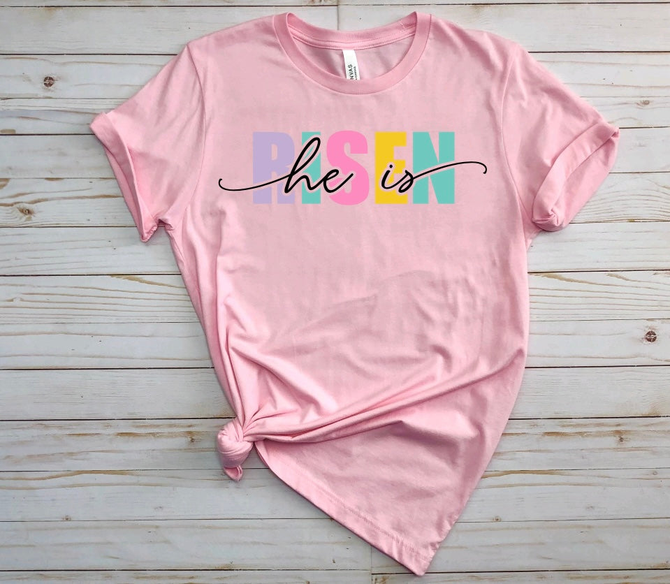 He is risen Easter t shirt