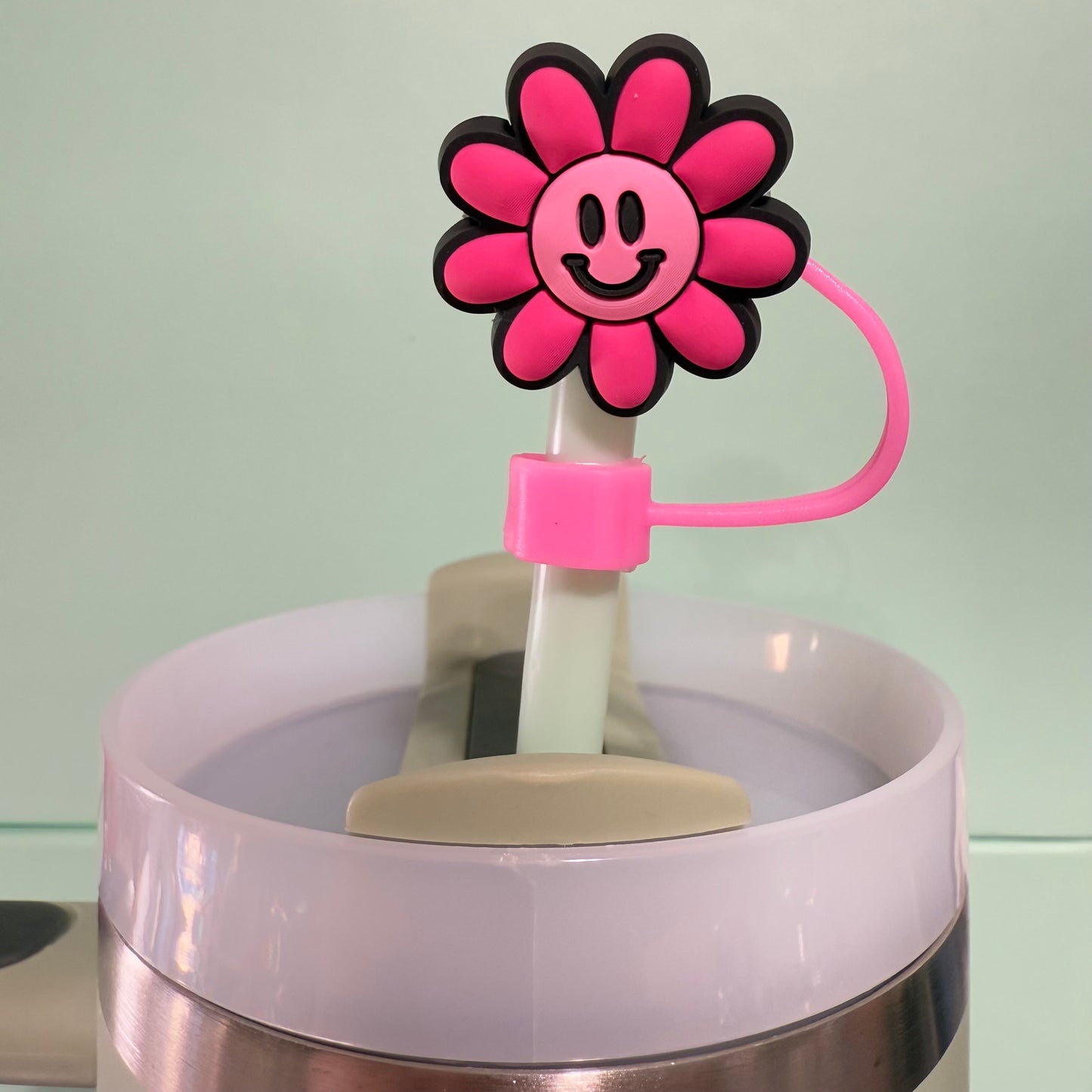 Flower straw topper