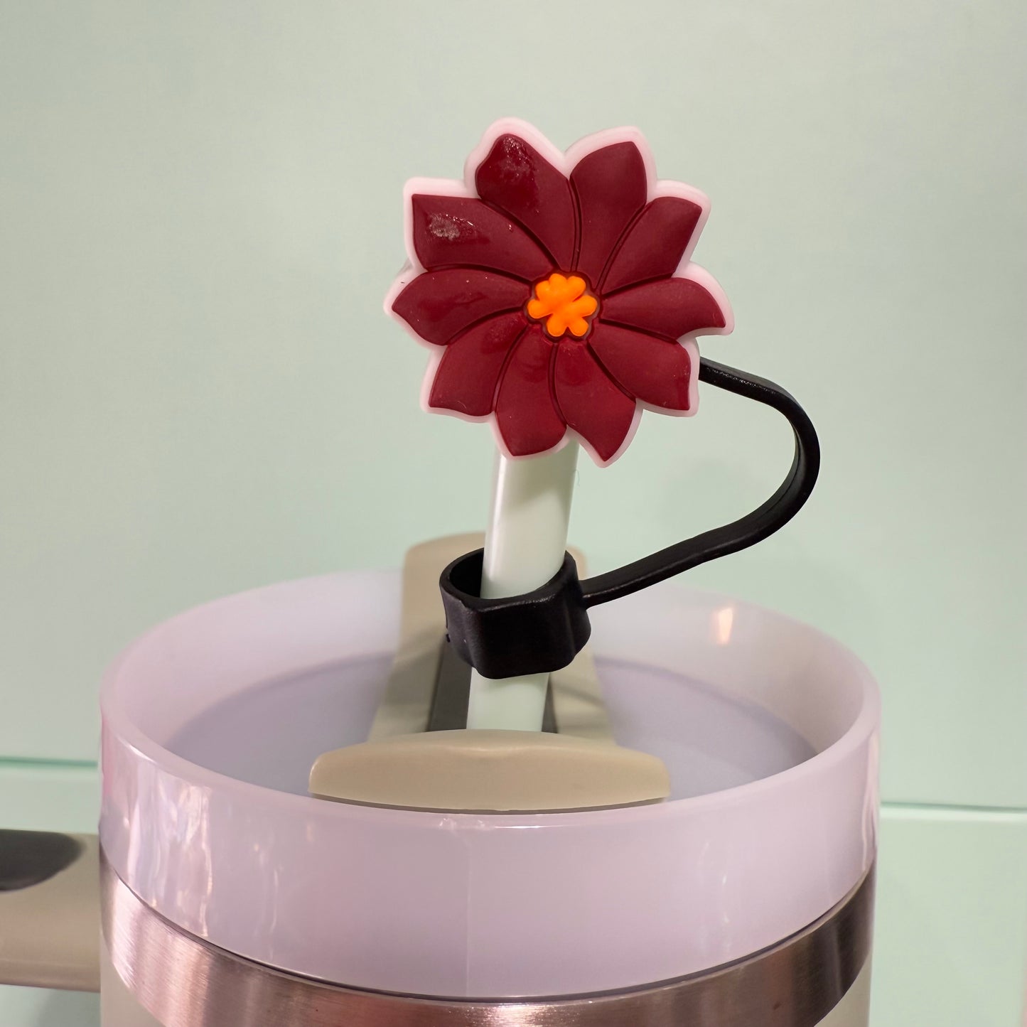 Flower straw topper