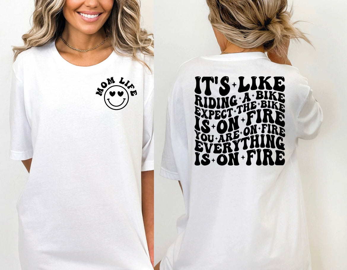 Mom life tee