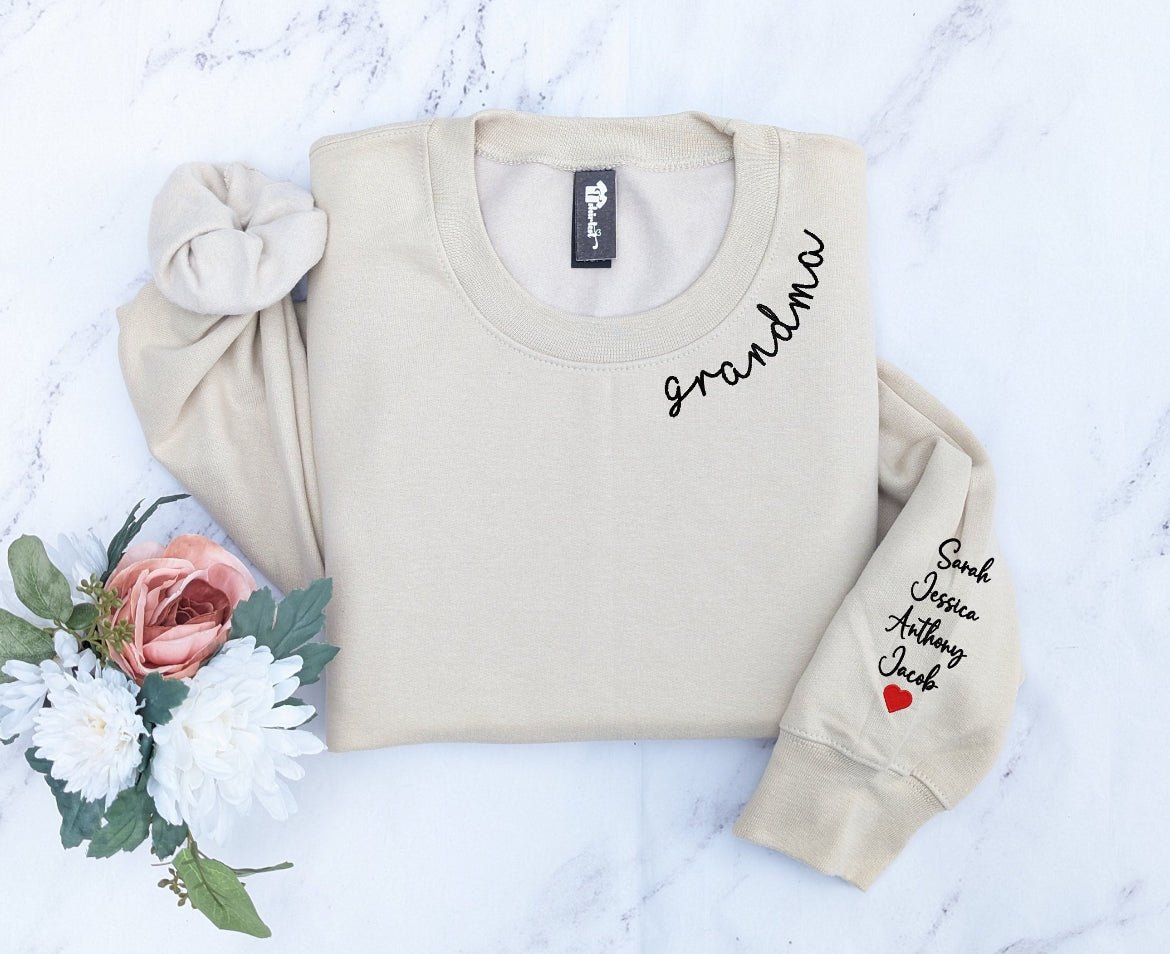 Custom Grandma sweatshirt