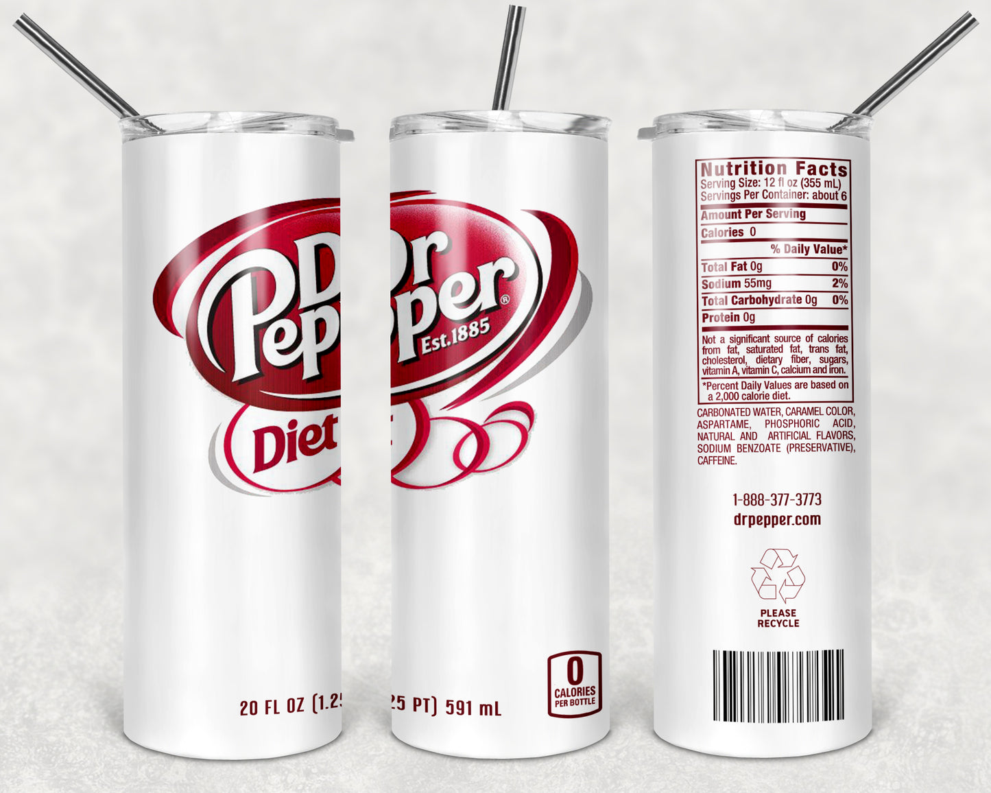 Diet Dr Pepper tumbler