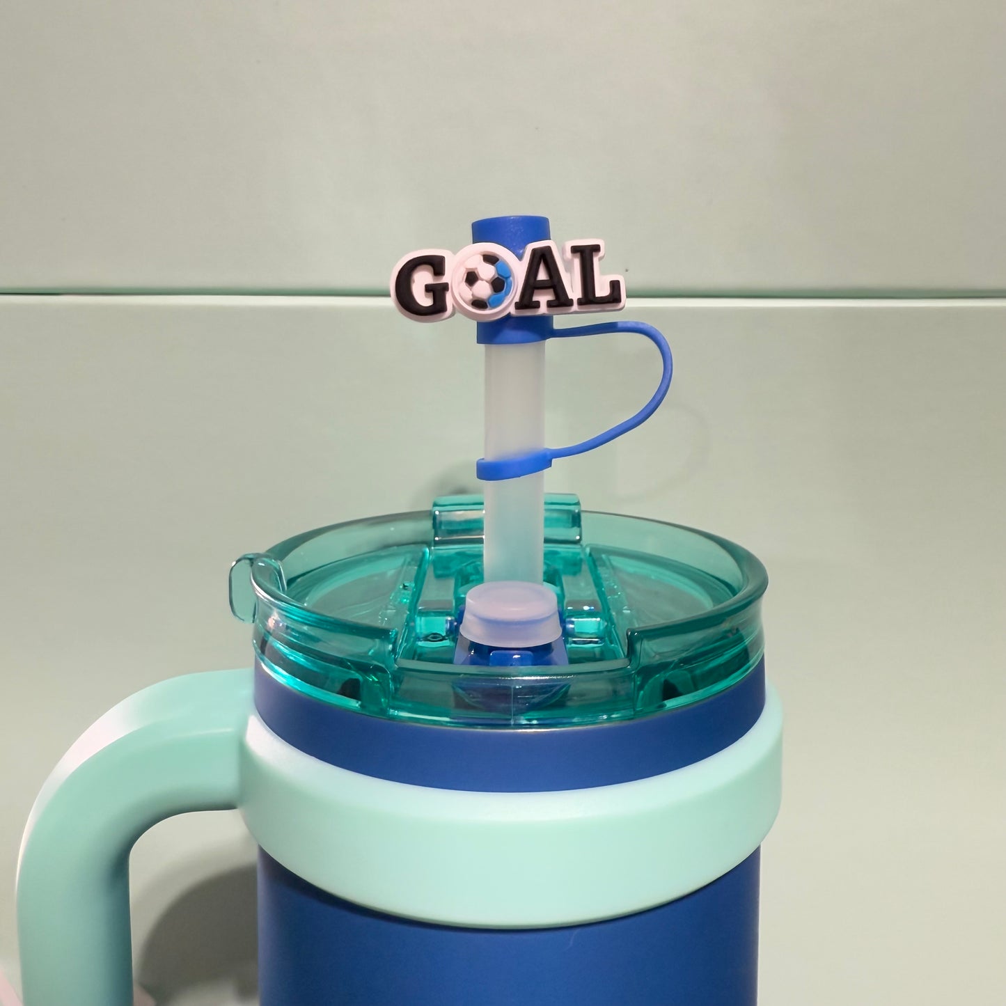 Soccer straw topper