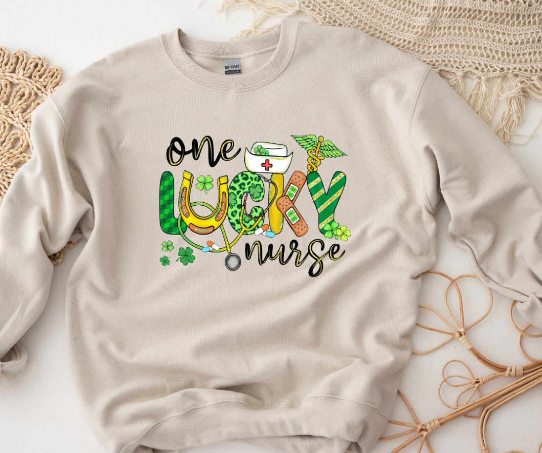 One lucky nurse sweatshirt