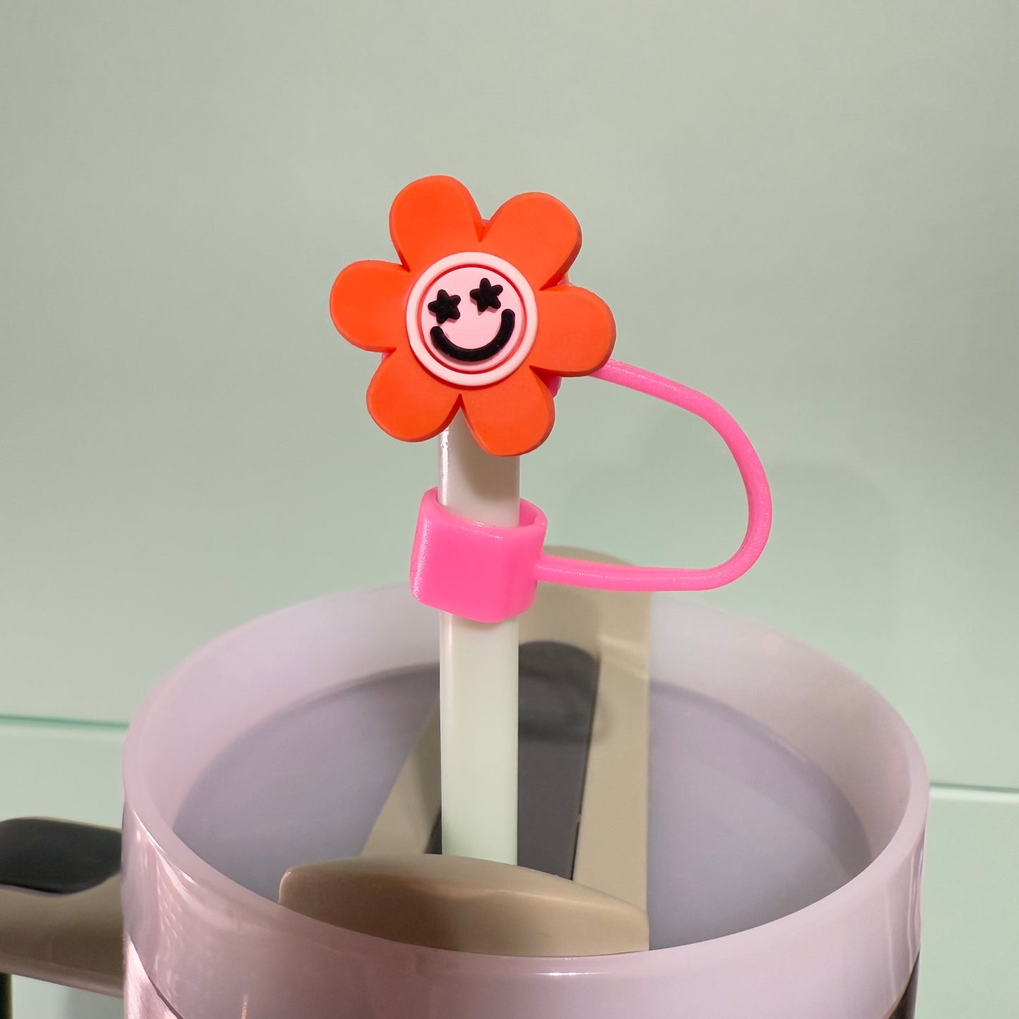 Flower straw topper