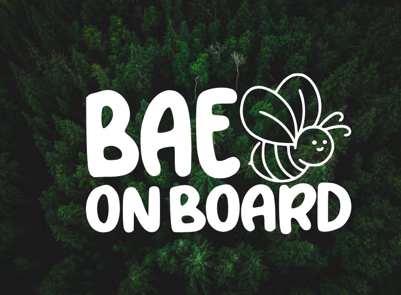 Bae bee on board decal