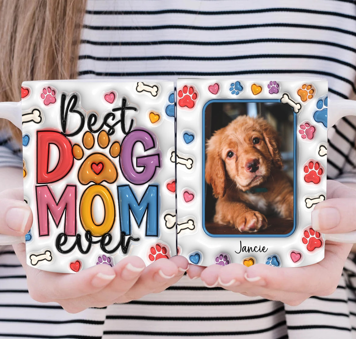 Custom dog mom mug