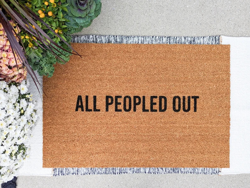 All peopled out doormat