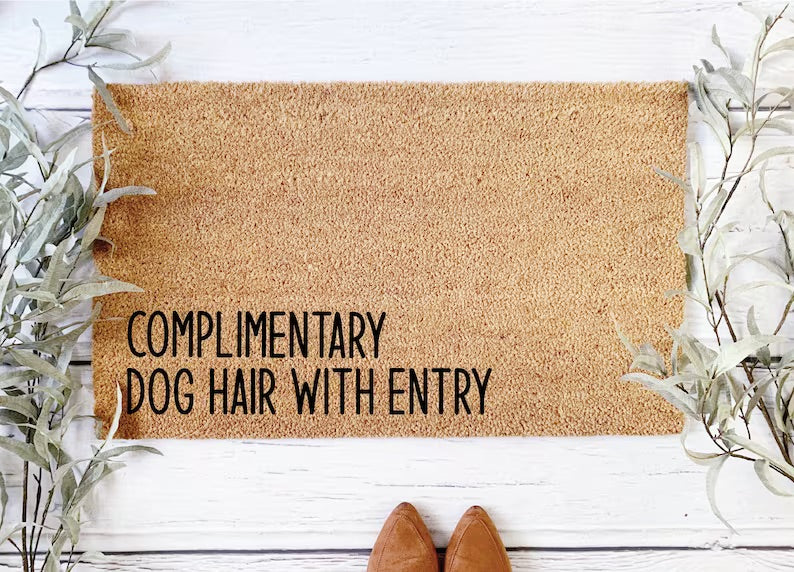 Complementary dog hair with entry doormat