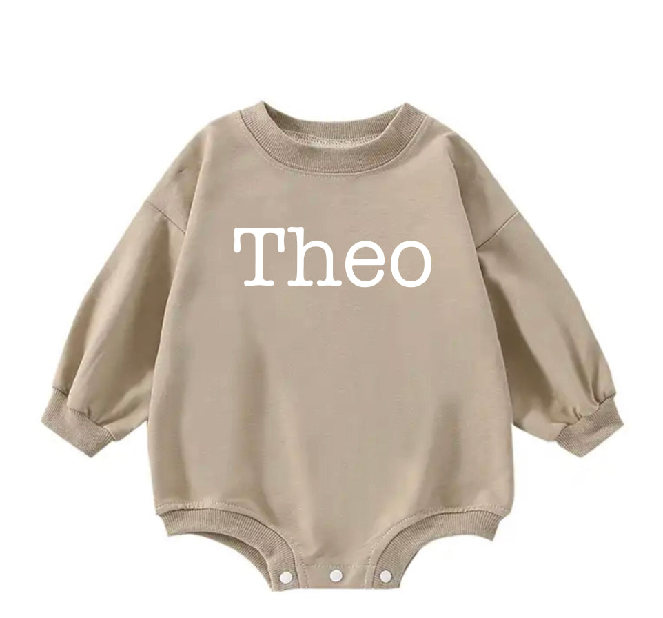 Custom name romper sweatshirt