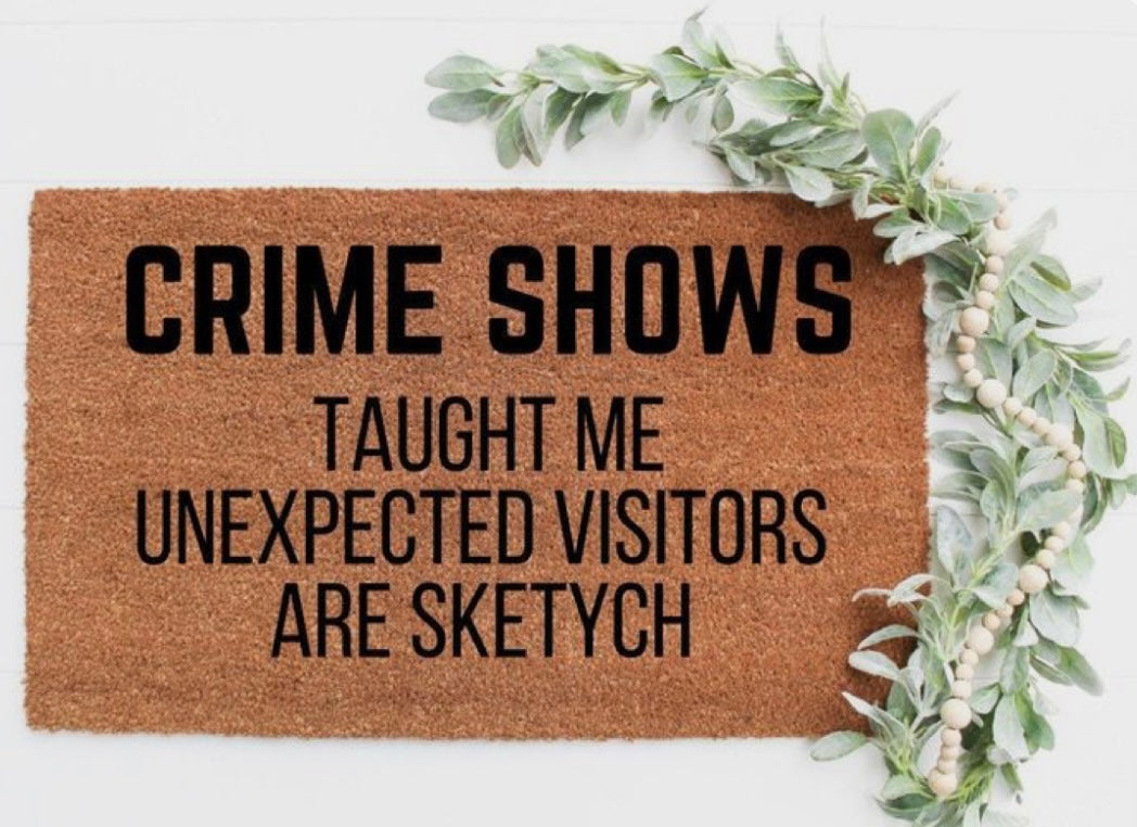 Crime shows doormat