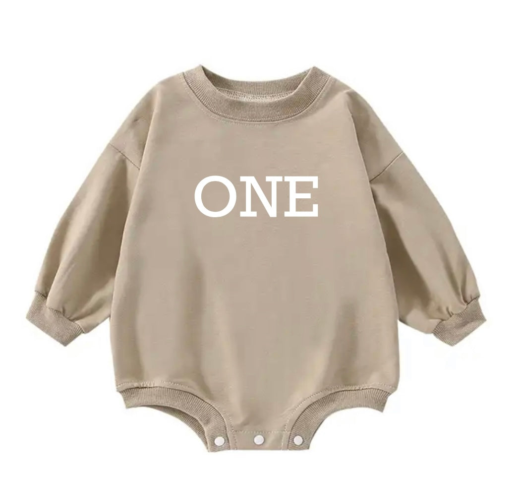 One sweatshirt romper
