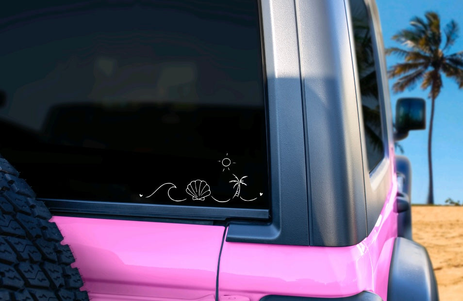 Beach decal