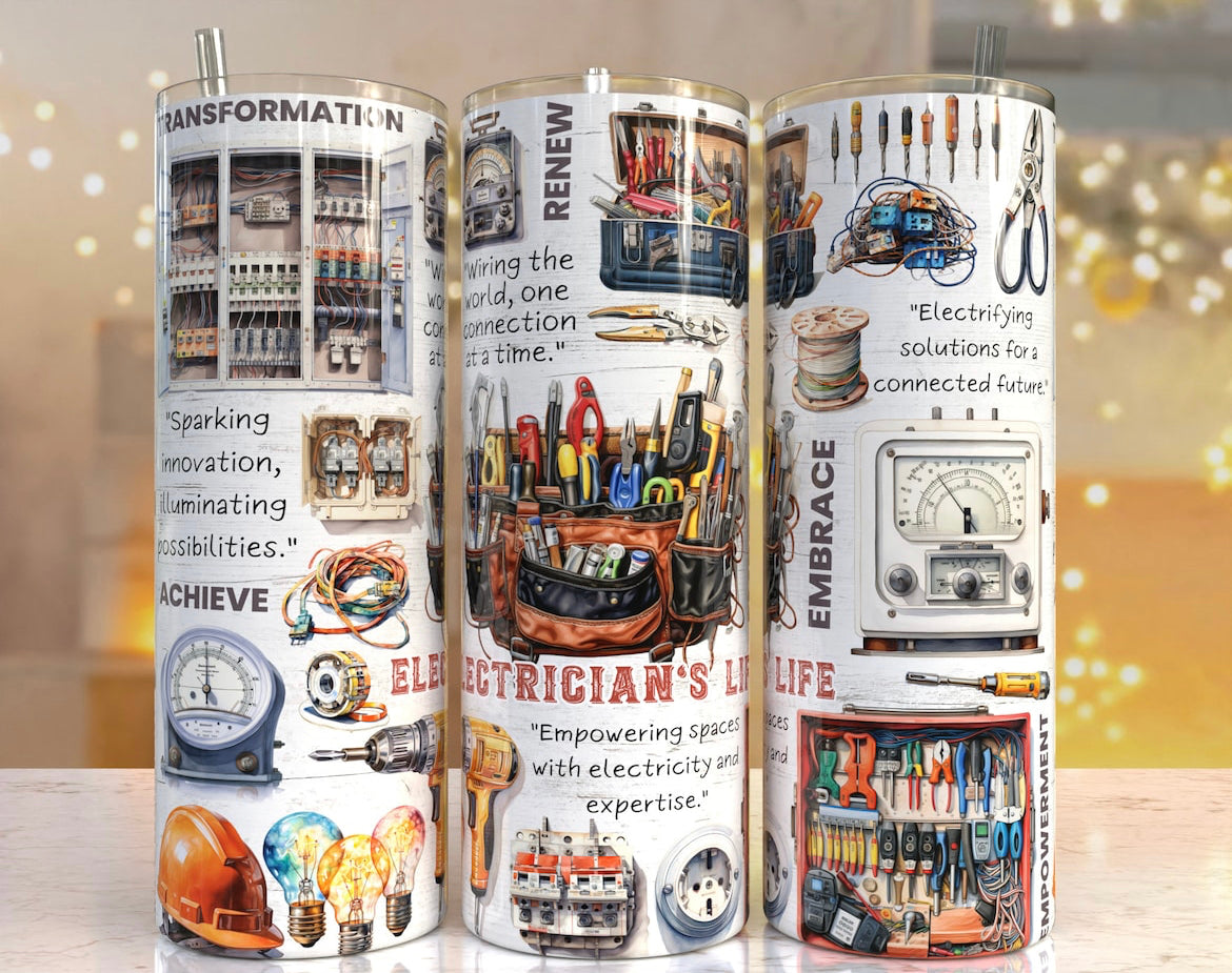 Electrician 20oz tumbler
