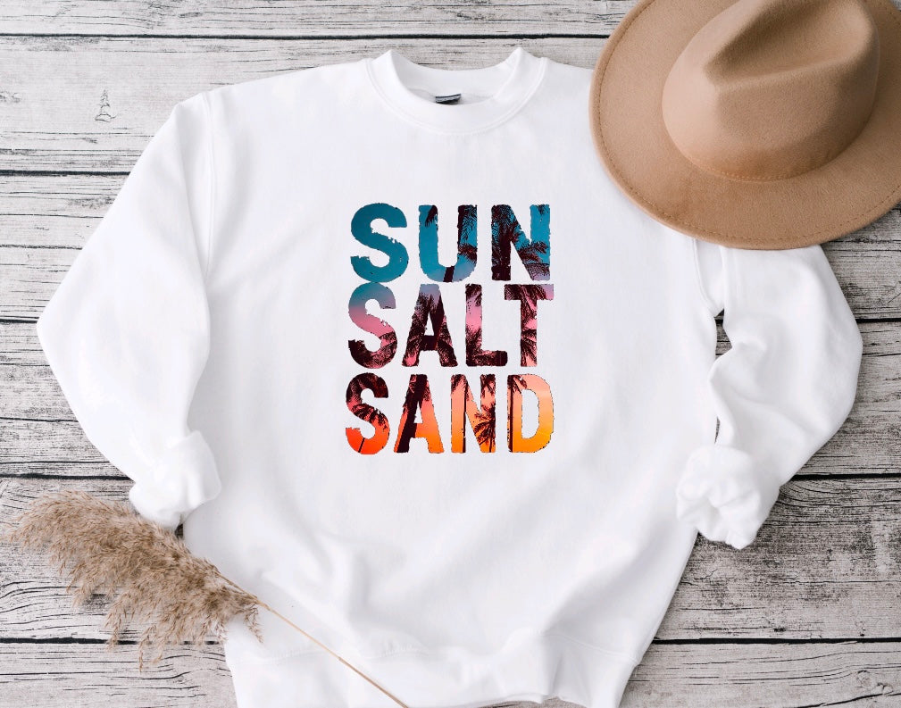 Sun salt sand sweatshirt