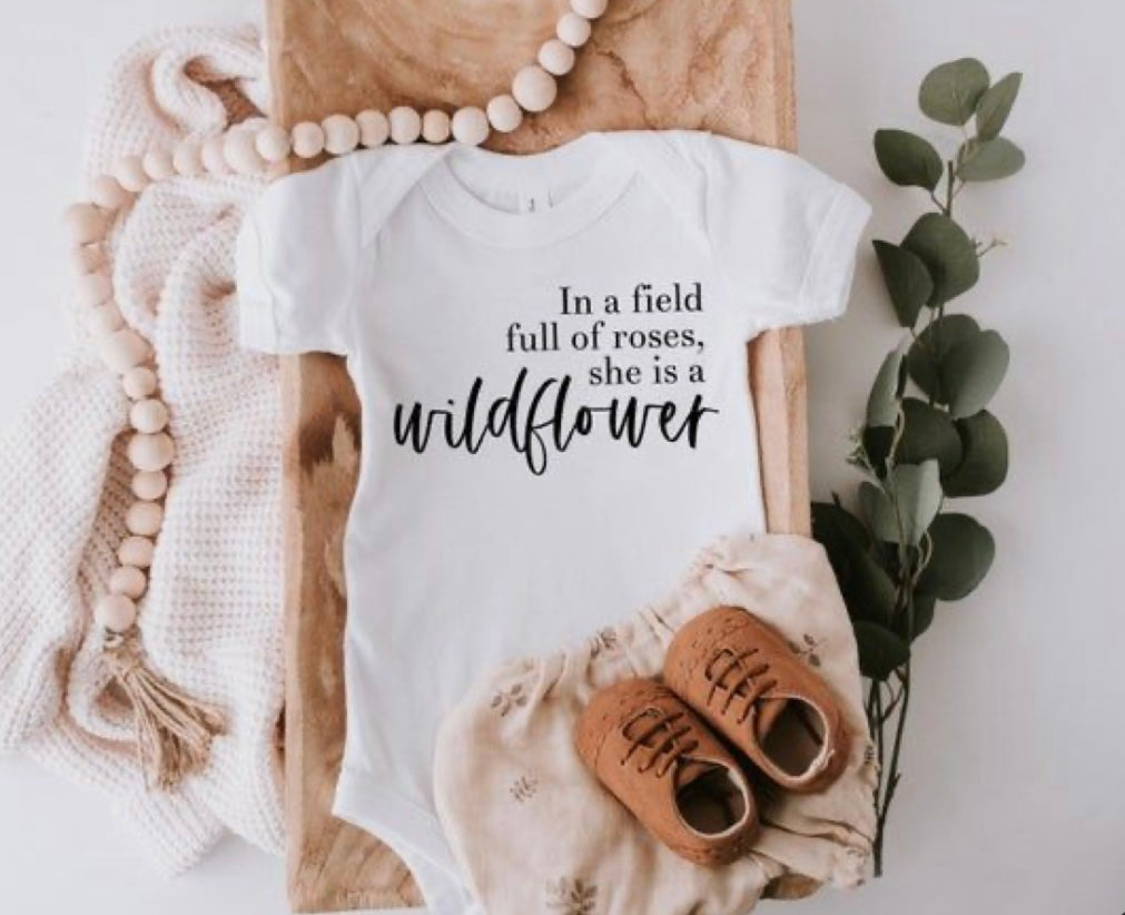 Wildflower onesie