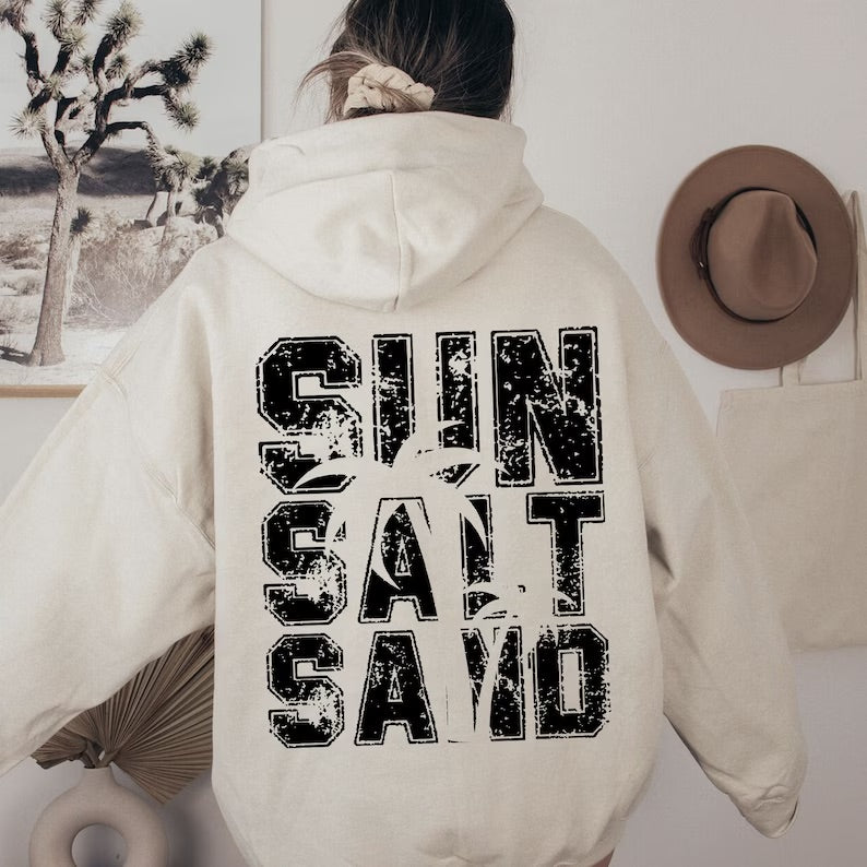 Sun salt sand hoodie