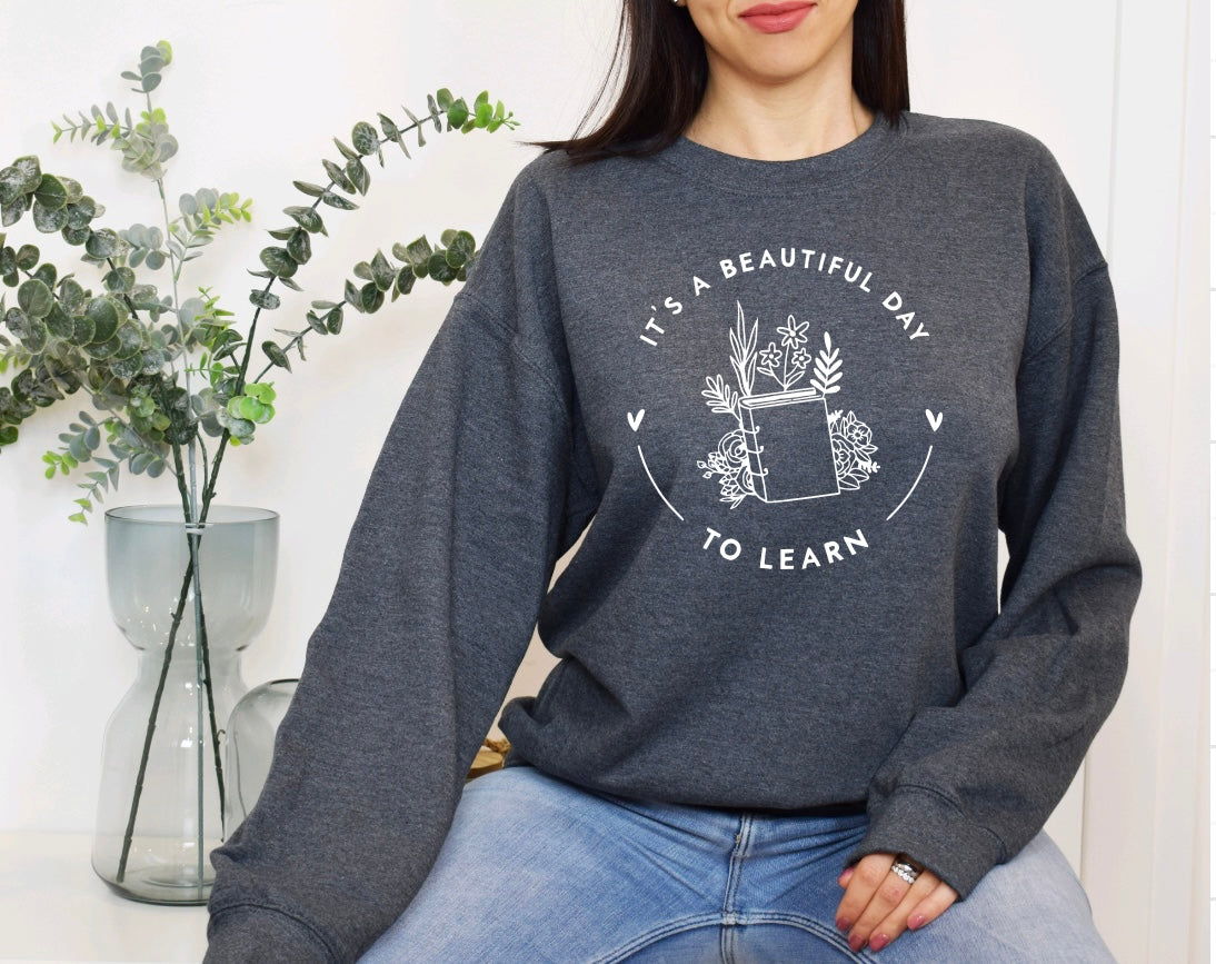 It’s a beautiful day to learn sweatshirt