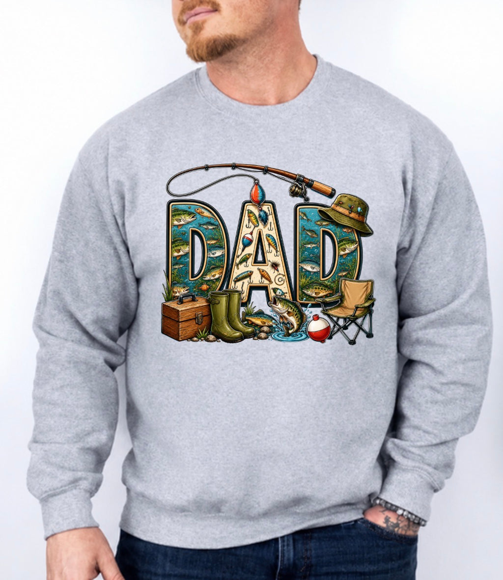 Dad fishing sweatshirt