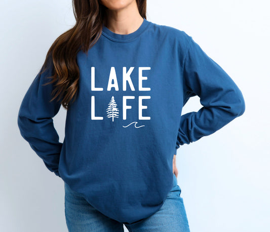 Lake life long sleeve t shirt