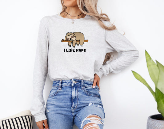 I like naps long sleeve t shirt