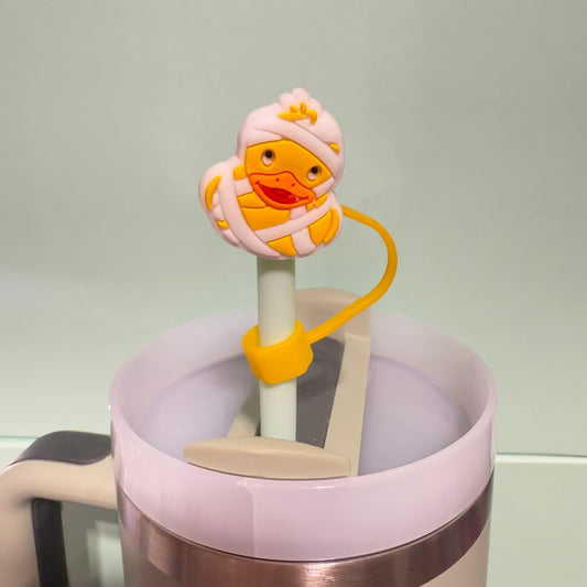Duck straw topper