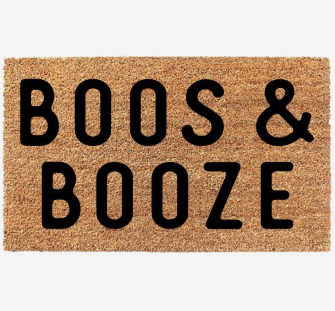 Boos & booze doormat