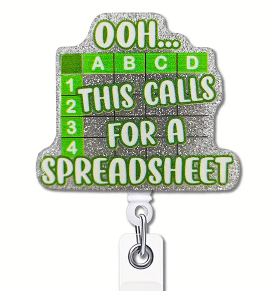 Spreadsheet Badge reel