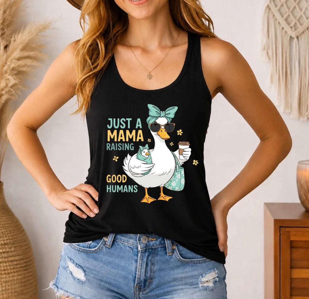 Just a mama goose tank top