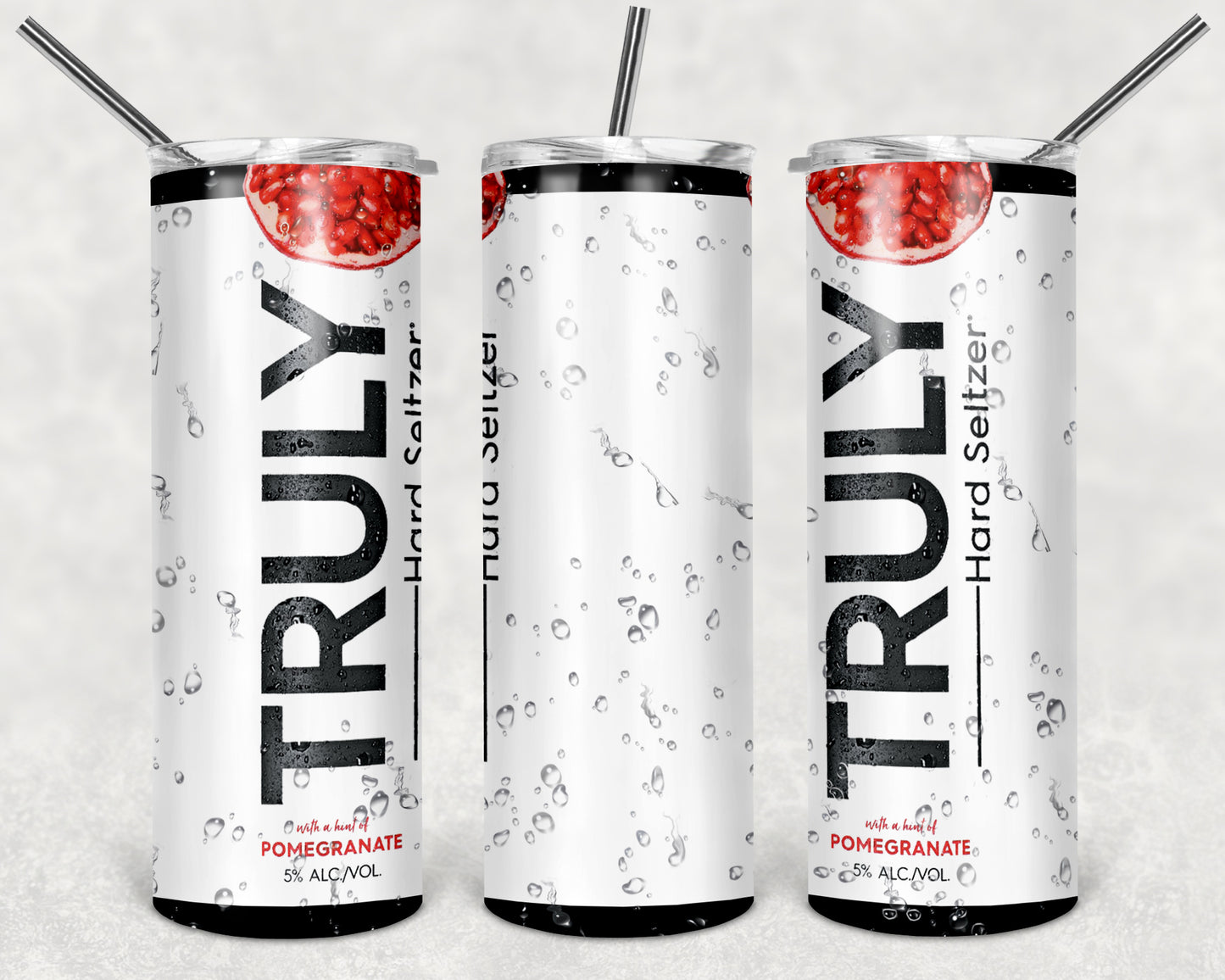 Truly pomegranate tumbler