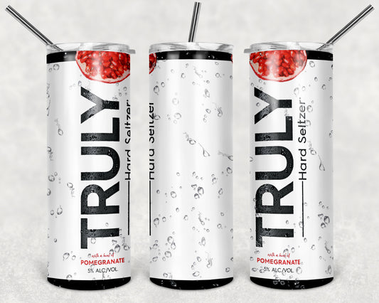 Truly pomegranate tumbler