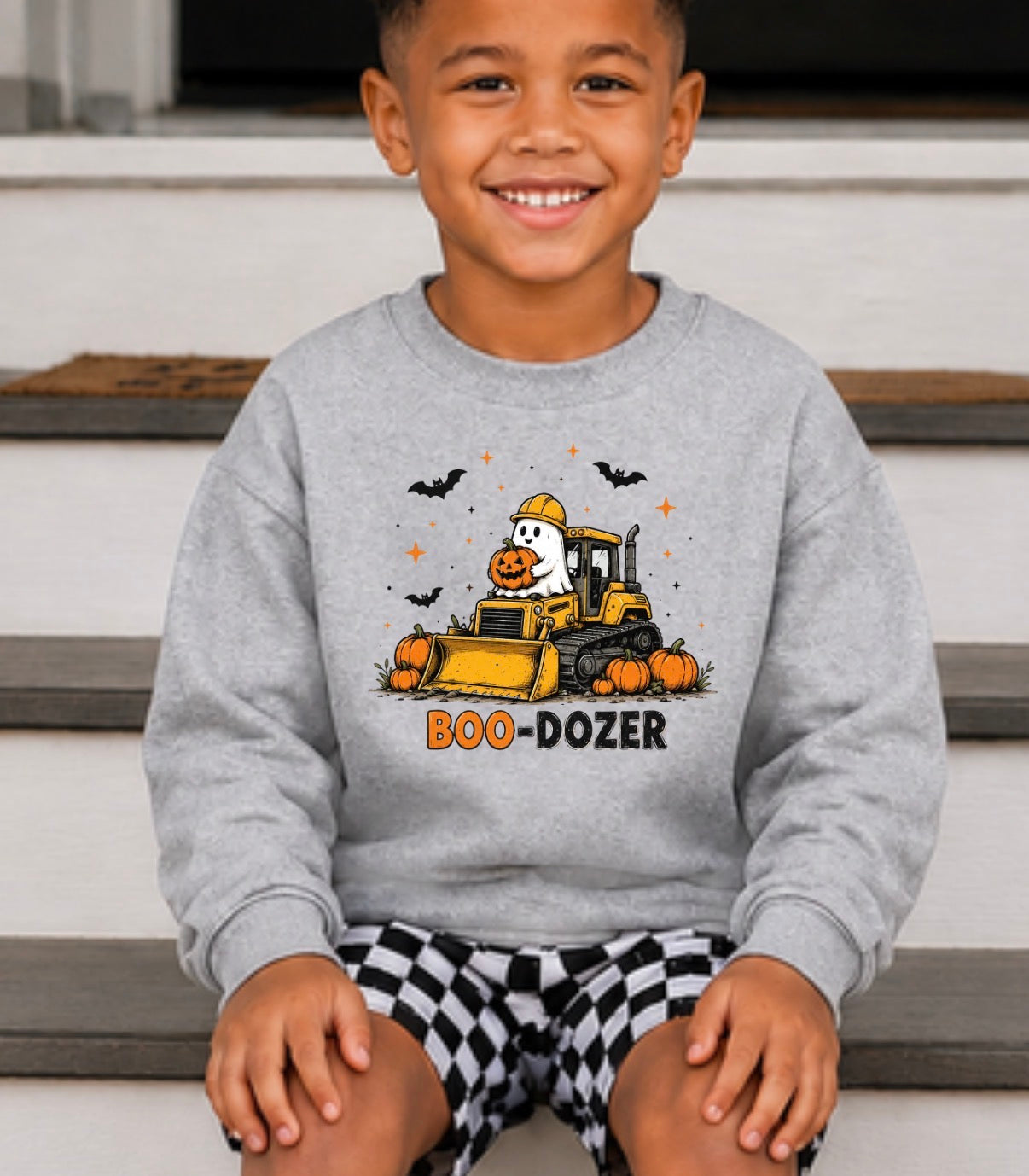 Boo-Dozer tee/sweatshirt