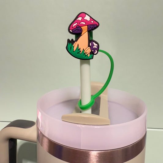 Mushroom straw topper