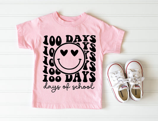 100 days of school tee adult and youth