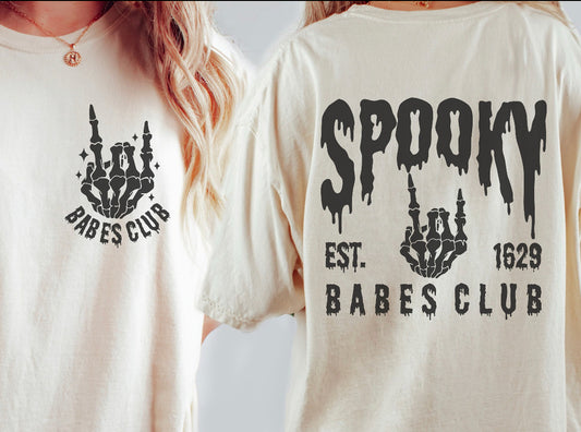 Spooky babes club tee