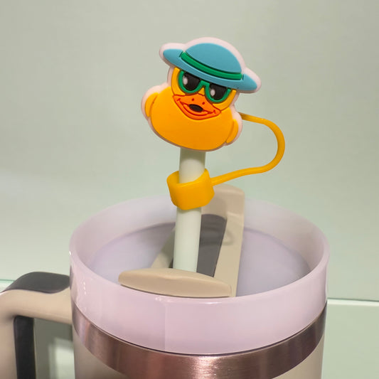 Duck straw topper