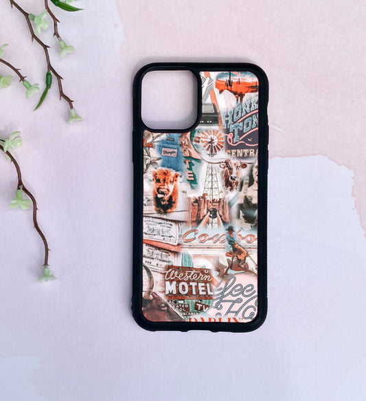 Western collage phone cases