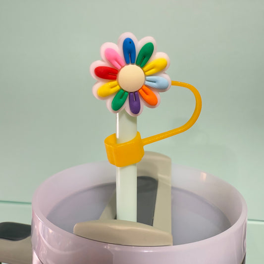 Flower straw topper