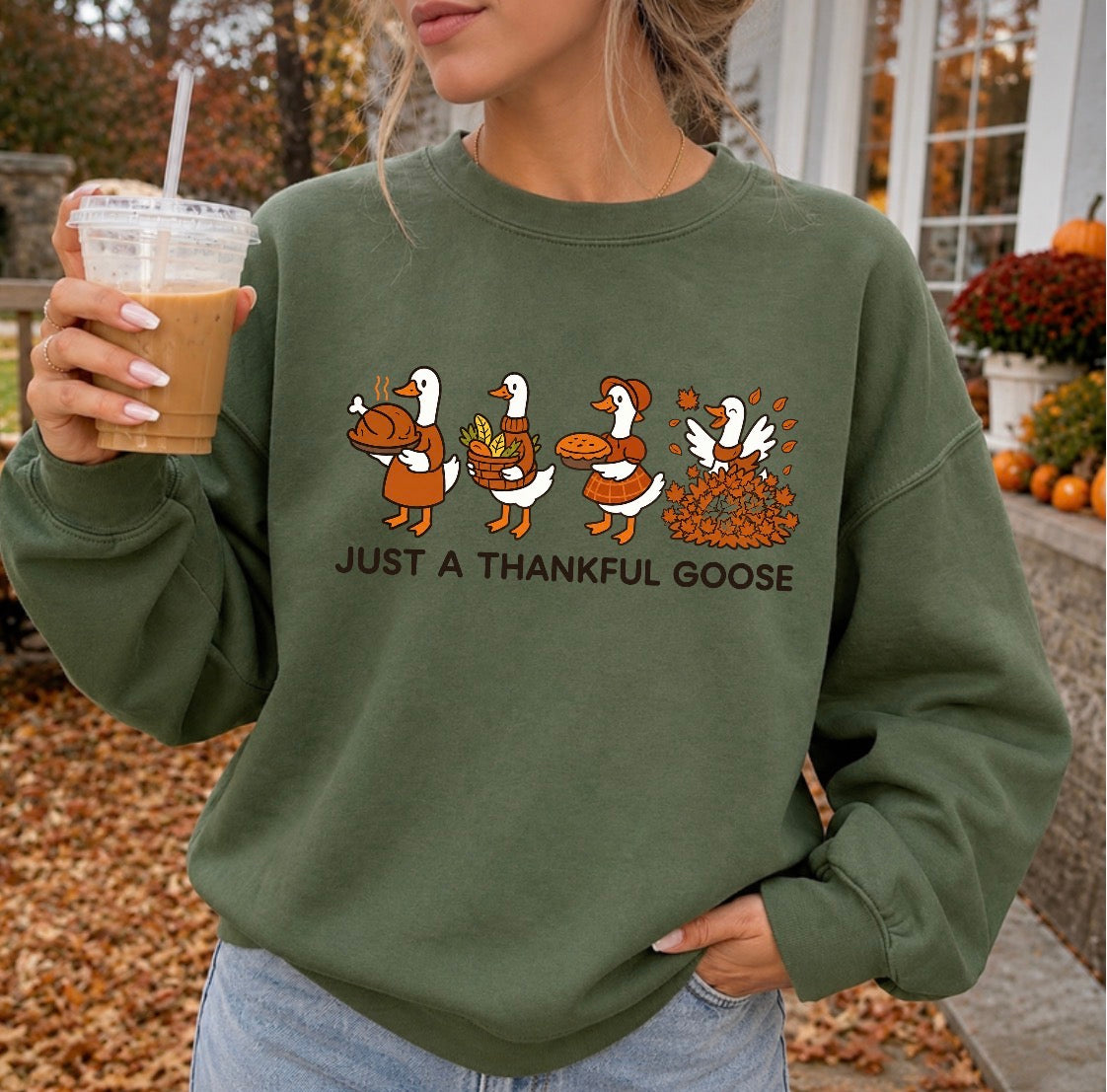 Just a thankful goose tee/sweatshirt