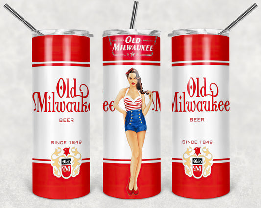 Old Milwaukee tumbler