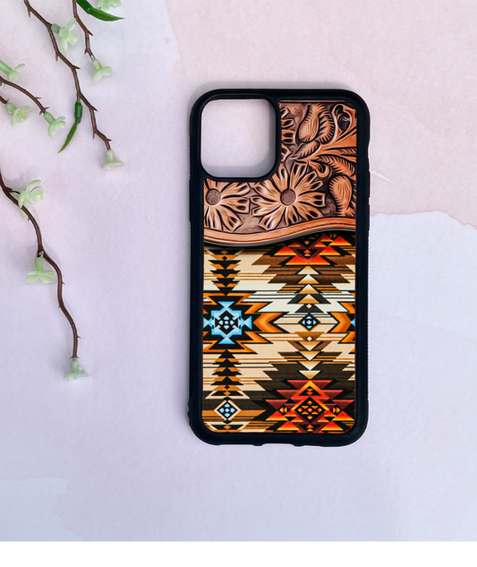 Leather Tooled phone case