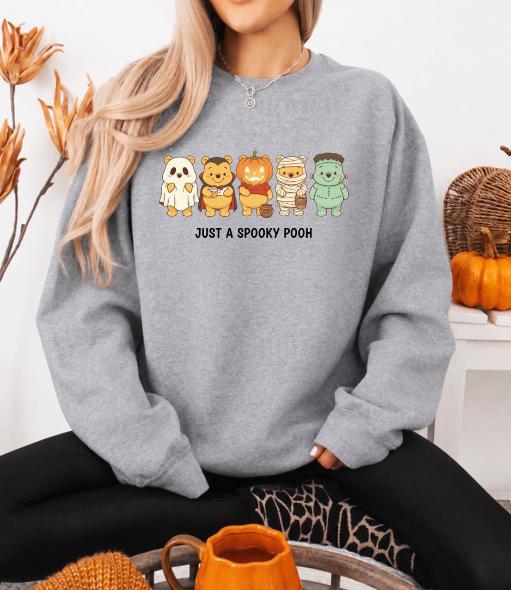 Just a spooky Pooh sweatshirt