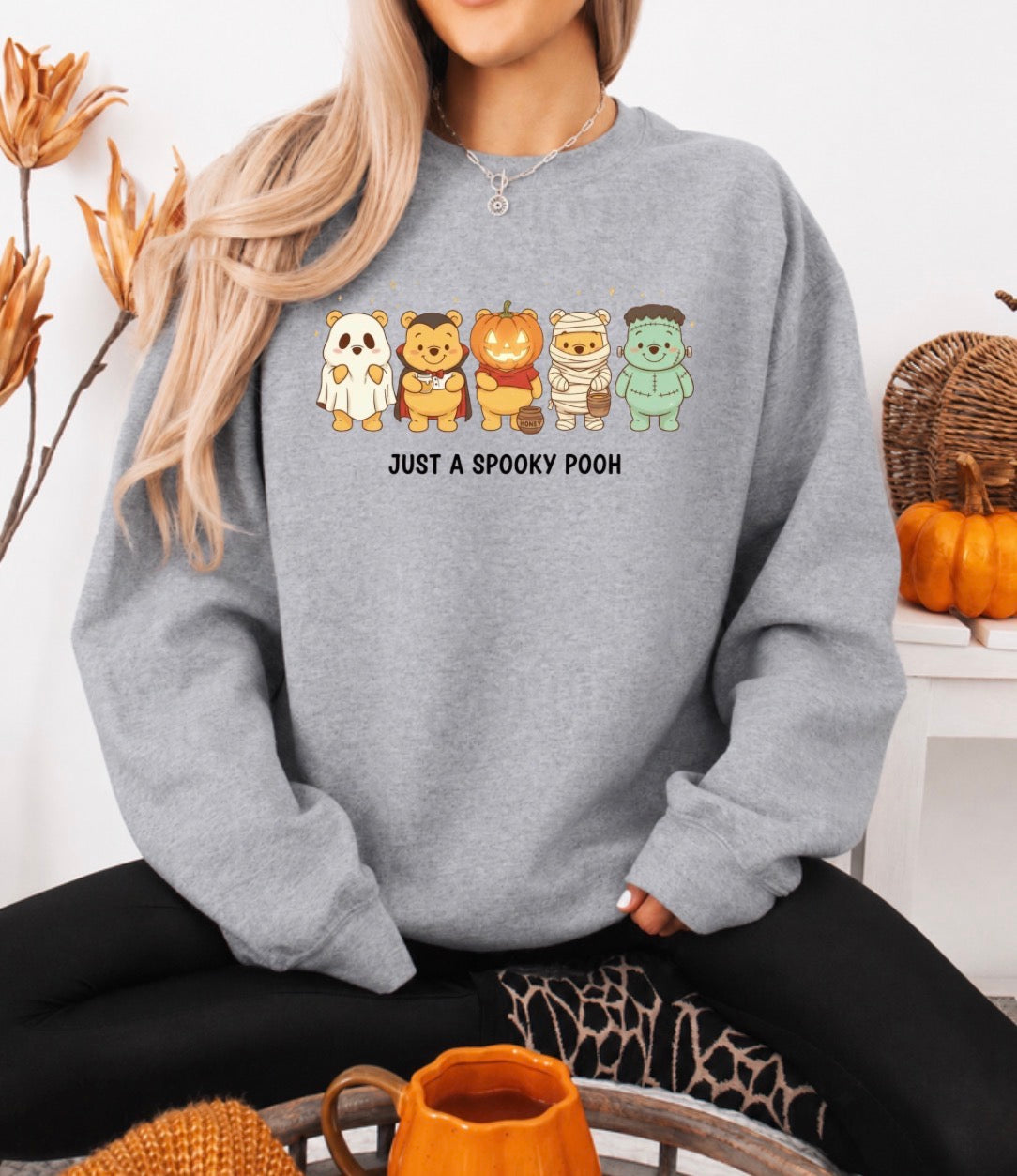 Just a spooky Pooh sweatshirt