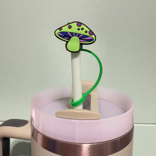 Mushroom straw topper