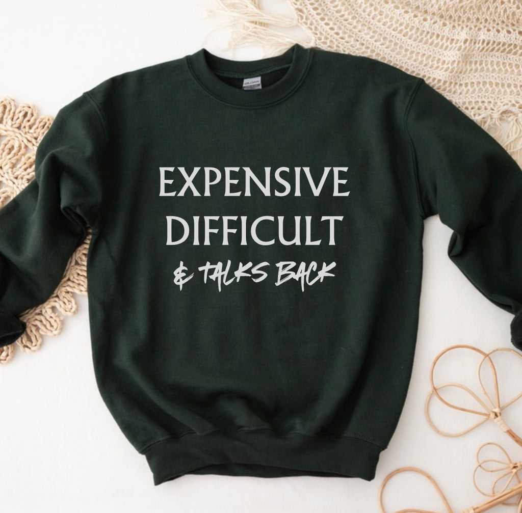 Expensive, difficult & talks back sweatshirt