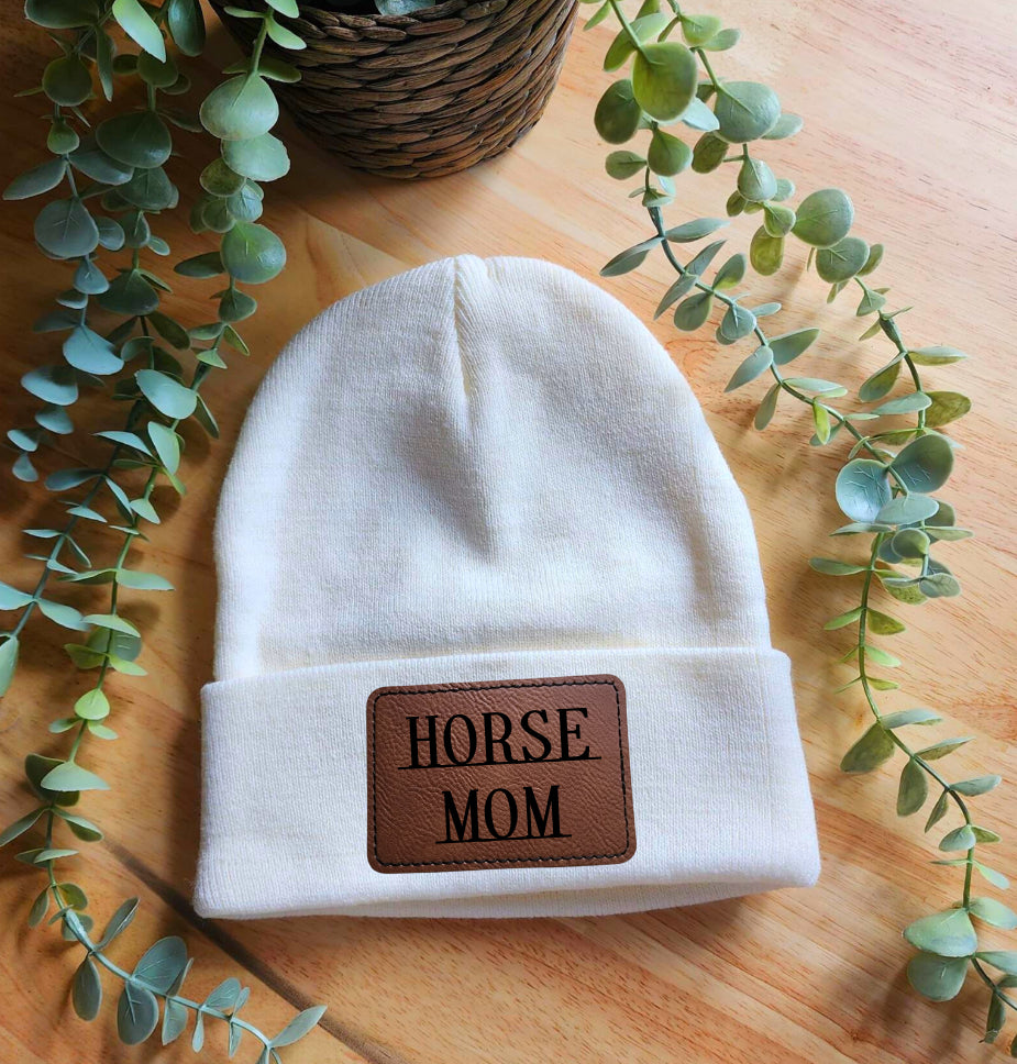 Horse mom beanie