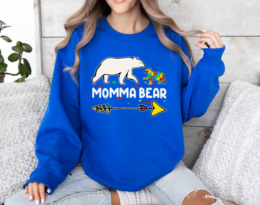 Momma bear autism sweatshirt