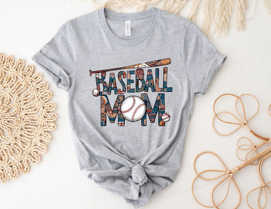 Baseball mom t shirt