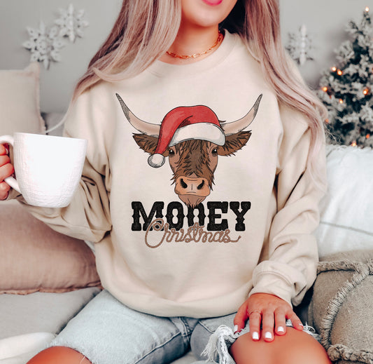 Mooey Christmas spirit sweatshirt