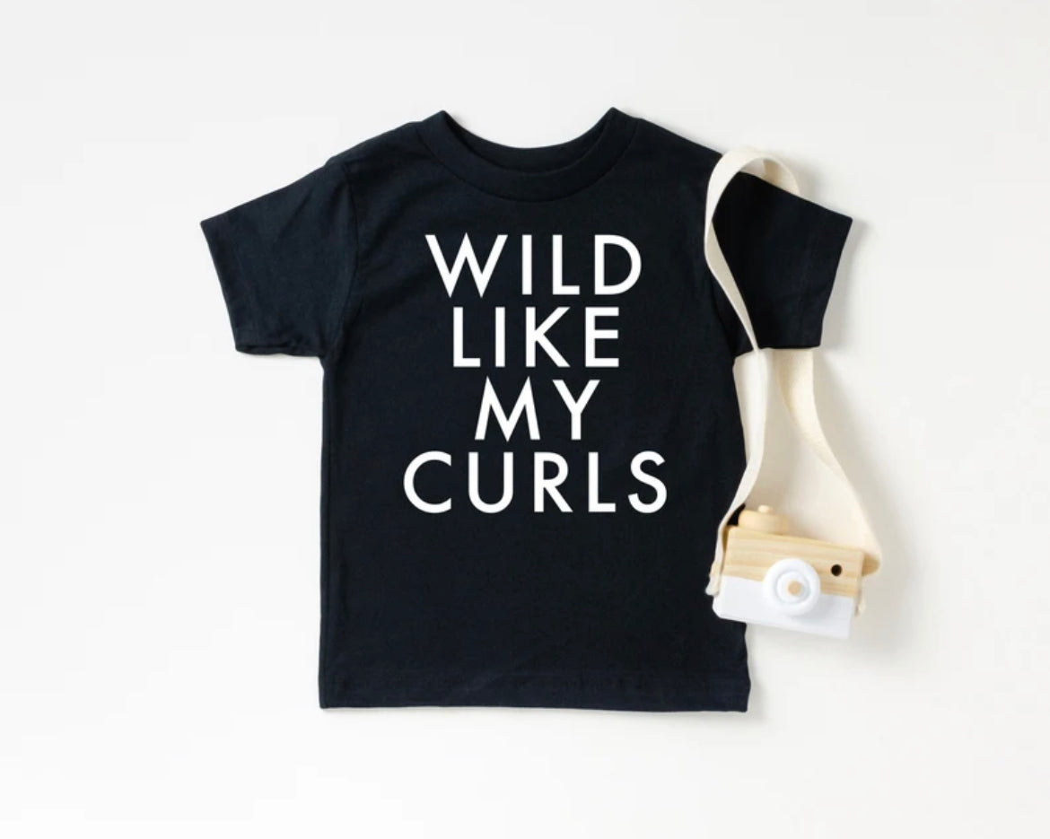 Wild like my curls youth tee